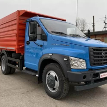 Покраска автомобиля Газон Next Самосвал (синий цвет - март 2020 г)