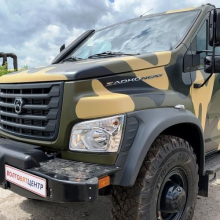 Покраска автомобиля ГАЗ САДКО NEXT (защитное покрытие RAPTOR - май 2022 г)