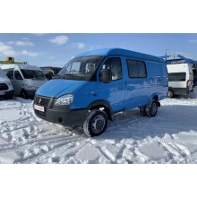 Покраска автомобиля Газель Бизнес 27057 с высокой крышей (синий цвет - март 2021 г)
