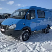 Покраска автомобиля Газель Бизнес 27057 с высокой крышей (синий цвет - март 2021 г)