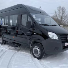 Покраска автобуса Газель Next (черный цвет - январь 2021 г)