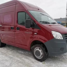 Покраска автомобиля Газель Next (бордовый цвет - февраль 2020 г)