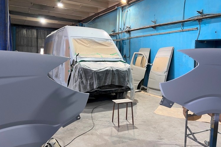 Кузовной ремонт и покраска микроавтобуса Mercedes Sprinter